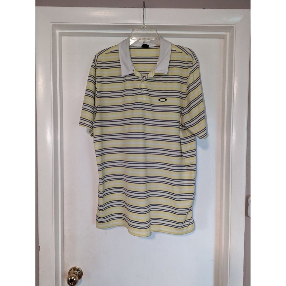 Oakley XL golf polo shirt Mens striped
